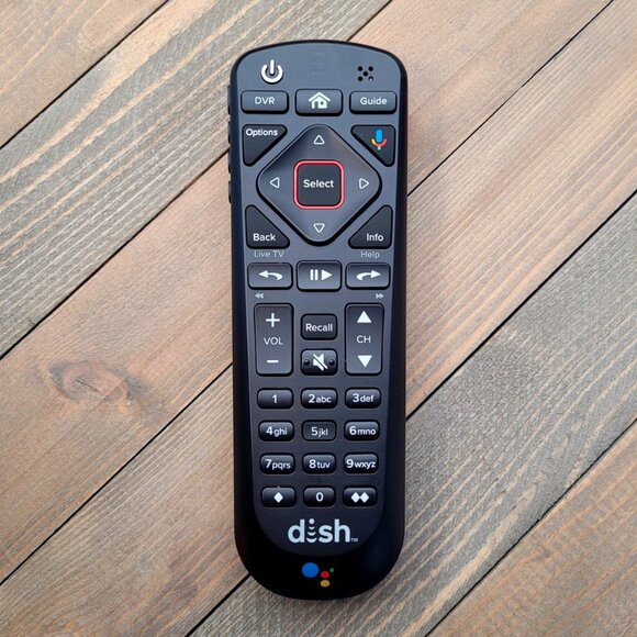 DISH Network 54.0 54.1 UHF TV 218252 OEM Satellite Receiver Voice Remote Control - Picture 1 of 6